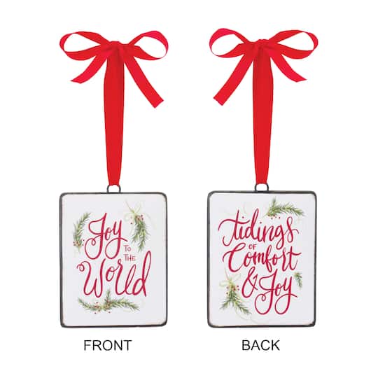 12ct. Holiday Sentiment Ornament By Melrose | 5.25" | Michaels®